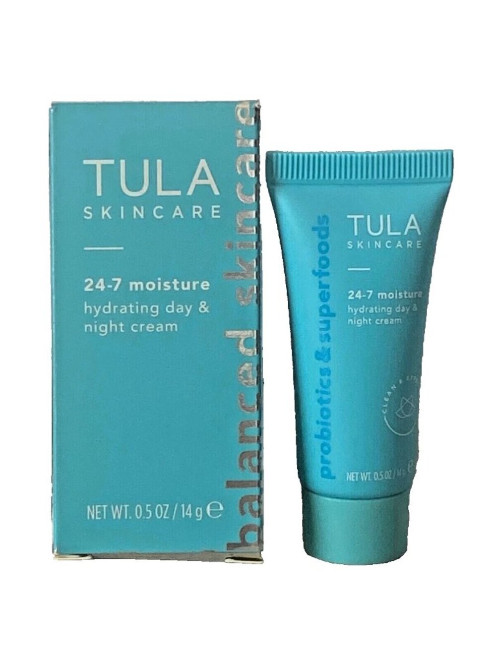 TULA Skincare 24-7 Moisture Hydrating Day & Night Cream 0.5 oz NIB